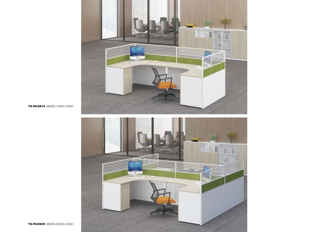 铝材屏风办公桌